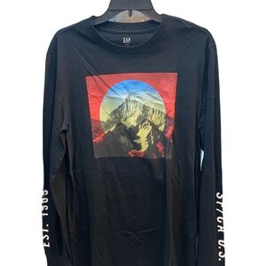 ❤️ GAP SAN FRANCISCO GRAPHIC LONG SLEEVE TEE NEW SIZE M TALL